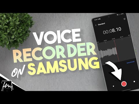 How to use voice recorder on Samsung Phone