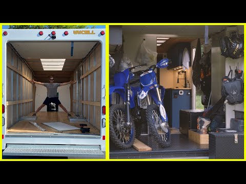 DIY Box Van Dirtbike Camper | Full Build Start to Finish