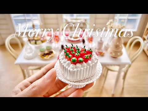 Re-Ment Christmas Table Setting | Toy Miniatures |  We Wish You A Merry Christmas 🎅🏻🎄🎁✨