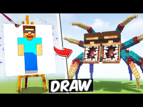 DRAWING SCARY BUILD BATTLE IN MINECRAFT with @ProBoiz95 [EPISODE 21]