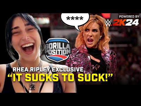 Rhea Ripley EXCLUSIVE! Being #WWE2K24 cover star, being better than Becky Lynch, Dom secrets & more!