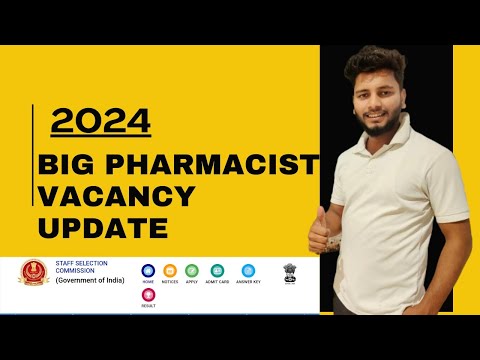 SSC PHARMACIST- PHASE XII || 2024 JOB VACCANCY || STAFF SELECTION COMMISSION