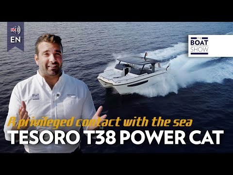 [ENG] TESORO YACHTS T38 POWER CAT - Motor Catamaran Review - The Boat Show