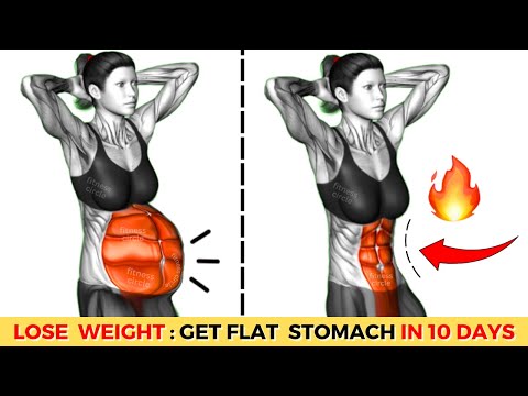 30-Min Standing Workout to Flat Stomach & Lose Weight l 🔥 Lose 3 Inch of Waist in 10 Days