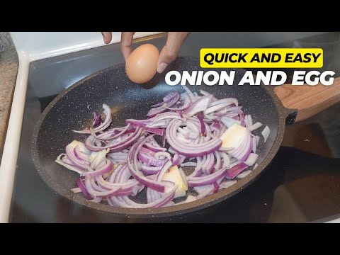 Egg, onion and potato. Quick and Easy #breakfast  #brunch #lunch #dinner #asmr