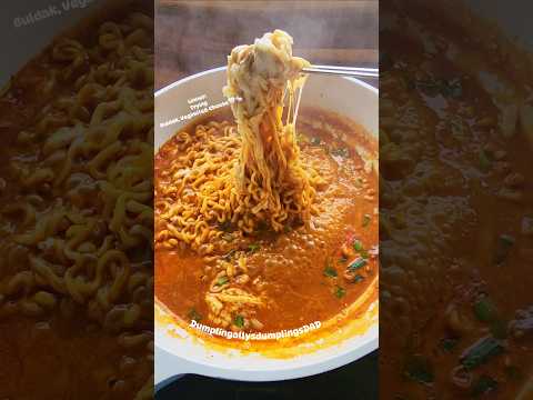 Vegimite & cheese Buldak!!? #asmr #spicynoodles #foodasmr #ramen #noodles #asmrfood #buldak #food