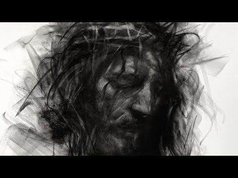 Drawing Christ in Charcoal | Full Process Start to Finish