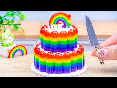 🌈 Freeze Miniature Rainbow Popsicles Jelly Cake🍦 Perfect 1000+ Miniature Ideas | Lotus Cakes Baking