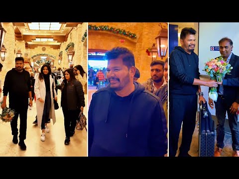 #Gamchanger Pre Release Event | Director Shankar With Family Reached Dallas | Ram Charan | Manastars