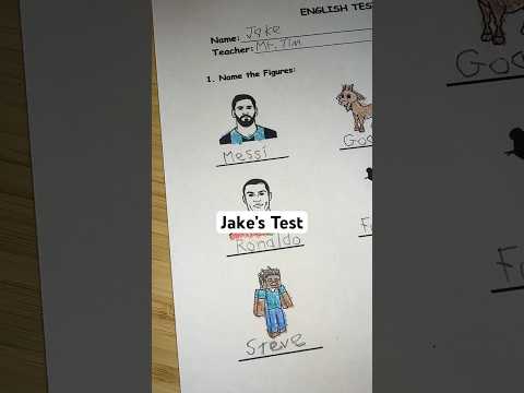 Grading Jake’s Test… #test #school #teacher #professor #correction #asmr #usa