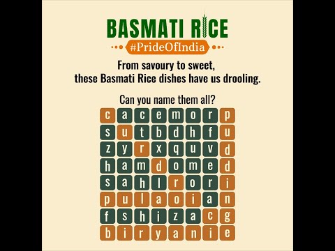 Showcase your culinary creativity with Basmati rice.