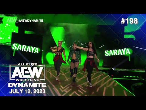 Ruby Soho entrance with Toni Storm & Saraya: AEW Dynamite, July 12, 2023