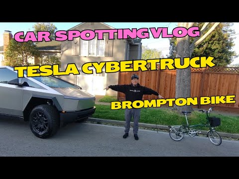 Car Spotting while Biking, it’s a Tesla Cybertruck