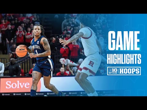 Penn State at Rutgers | Highlights | Big Ten Men's Basketball | 12/10/2024