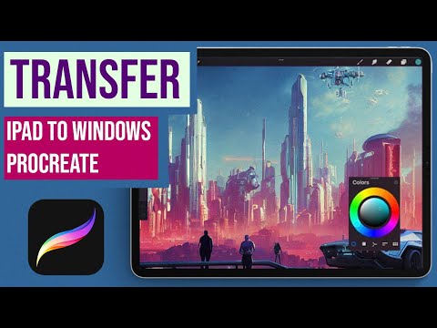 Export Procreate Art to Windows [ step by step tutorial ]