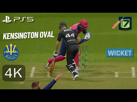 [PS5️⃣]🏏Barbados Royals 📍Kensington Oval🔹T2️⃣0️⃣🔹#Cricket 24🔹4k🔹#Gameplay🔹60FPS🔹It sounded good !!!