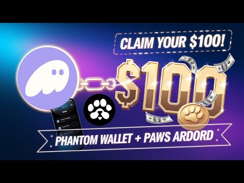 Connect Phantom Wallet & let PAWS take it  | how to create a phantom wallet & connect paws airdrop