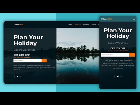 How To Build Travel Website Using HTML CSS And JavaScript