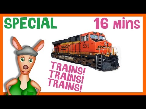 * TRAINS! TRAINS! TRAINS! * | Train Playlist For Kids | Things That Go TV!