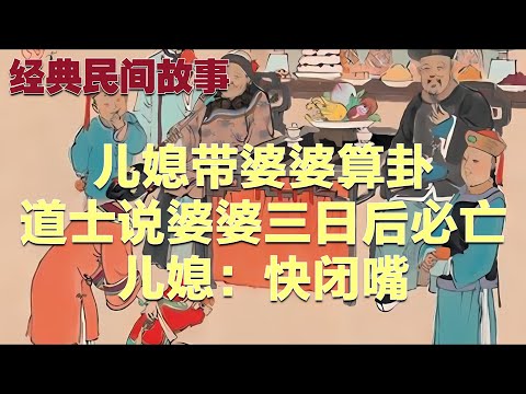 儿媳带婆婆算卦，道士说婆婆三日后必亡，儿媳：快闭嘴#民间故事 #故事