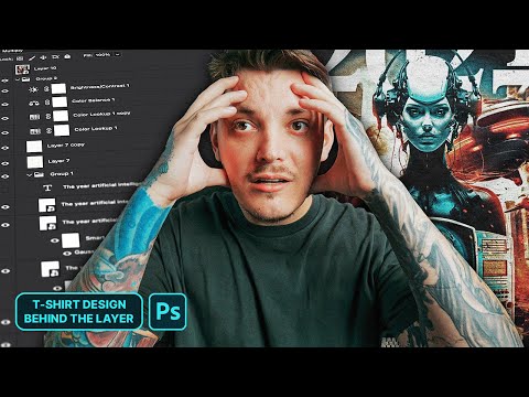 Photoshop T-Shirt Design Tutorial 2024 - Ai Takeover Concept