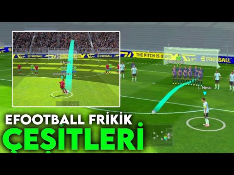 Efootball BİLİNMEYEN FİRİKİKLERİ (EFOTBAL OYUNCU ALTINDAN FRİKİK KAMERA AÇISI DEĞİŞTİREREK FİRİKİK)