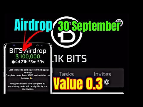 bits airdrop  | bits airdrop listing date | bits airdrop 30 September | new airdrop