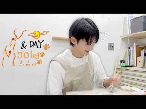 [&DAY] JO VLOG | JO’s Oil Painting | The VLOG which he really just draws. | &TEAM