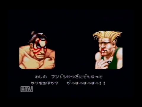 【SFC】ストリートファイター2ターボ　エドモンド本田でプレイ　難易度Lv8/ノーマルモード【Street Fighter 2 Turbo】