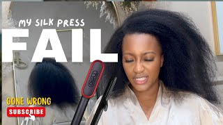 😤👎🏽Silk Press FAIL! using TYMO Ring Plus Hair Straightener | TYMO Airflow | What Went Wrong