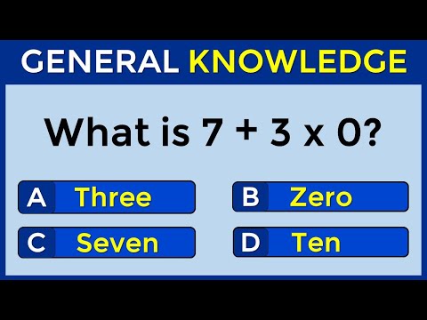 How Good Is Your General Knowledge? Take This 30-question Quiz To Find Out! #challenge 70