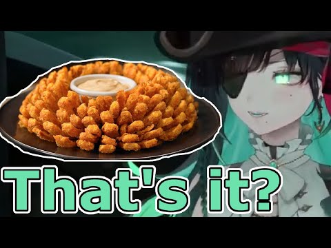 Aussie Pirate learns about the Bloomin' onion