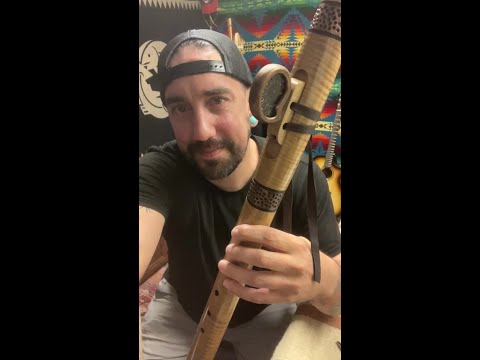 Native American style flute in the key of C made by Rising Moon Flutes