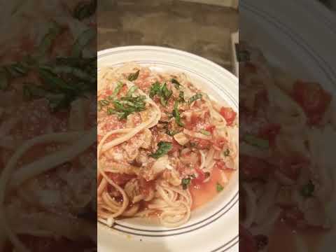 linguine with clams #pasta #clam #dinner #shorts