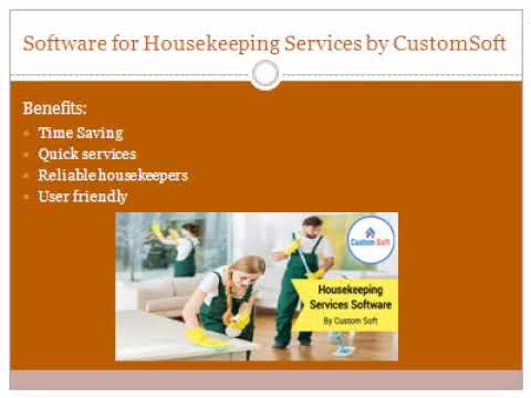 Software for Housekeeping services by CustomSoft