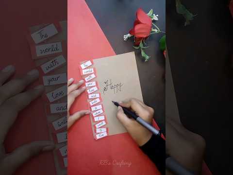 Easy paper card idea for friend| Friendship day craft | #shorts