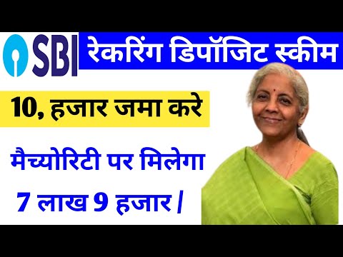 SBI RD Scheme 2024 | SBI Recurring Deposit Scheme in Hindi | SBI RD interest rate 2024