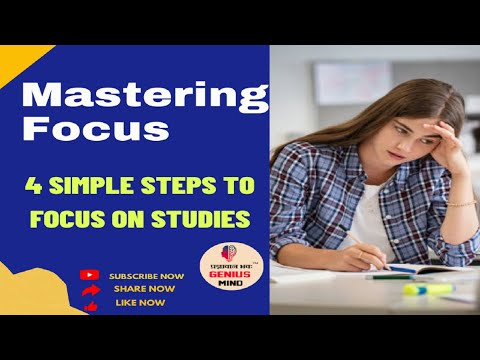 MASTERING FOCUS | 4 Simple Steps to Focus on Studies #howtofocusonstudy #laserfocusonreading