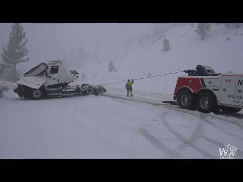 Mega California Blizzard 2024 - Day 1 - Winter Storm - Snow  - Wind - Raw 4k