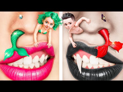 From Hello Kitty And Kuromi To Mermaids! / Mermaid Beauty Makeover Hacks and Gadgets