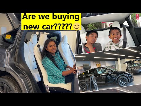 புது கார் வாங்கிட்டோமா?? Are we going to buy ??BRAND NEW TESLA IN USA / Family Traveler TAMIL VLOGS