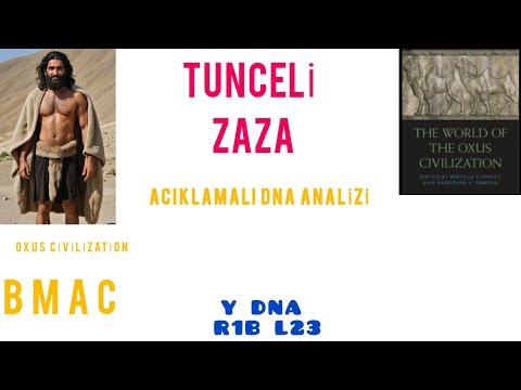 Tunceli Zaza Kökenli Birey [İllustrative DNA] Genetik Mirası. Orjinal Zaza Genetiği BMAC