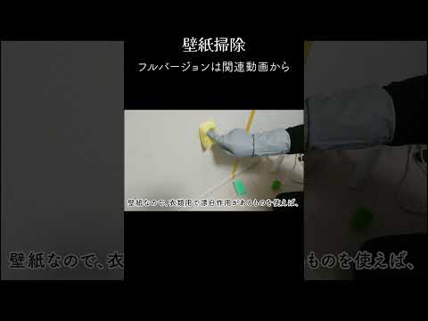 【ダイジェスト】何の汚れ？壁紙の汚れを一掃します！【壁掃除】#Shorts #掃除 #壁紙  #ピカピカ暮らしずむ