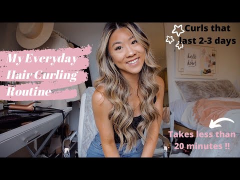 My Everyday Hair Curling Routine | Super Easy Hair Tutorial!!