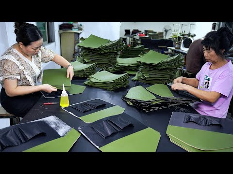 Craftsmanship in a Small Factory: PU Document Holder Mass Production Process