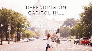 Elisabeth, Trades of Hope Founder, Defending on Capitol Hill