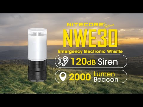 (Discontinued) Nitecore NWE30 Emergency Electronic Whistle with 2000 Lumen Beacon