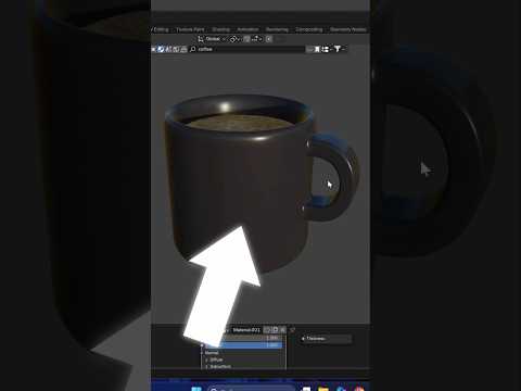 Blender Advent Calendar Day 20 | Coffee Mug 💯 #blender #b3d #blender3d #tutorial #3dart