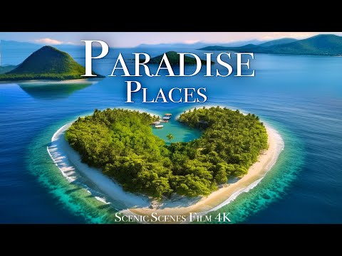 Flying Over Paradise Places 4K | Amazing Nature Scenes Around the World