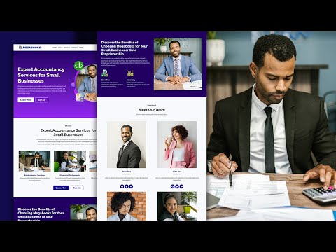 An Accounting Firm Website Template Using WordPress and Elementor